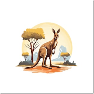 Cute Kangaroo Posters and Art